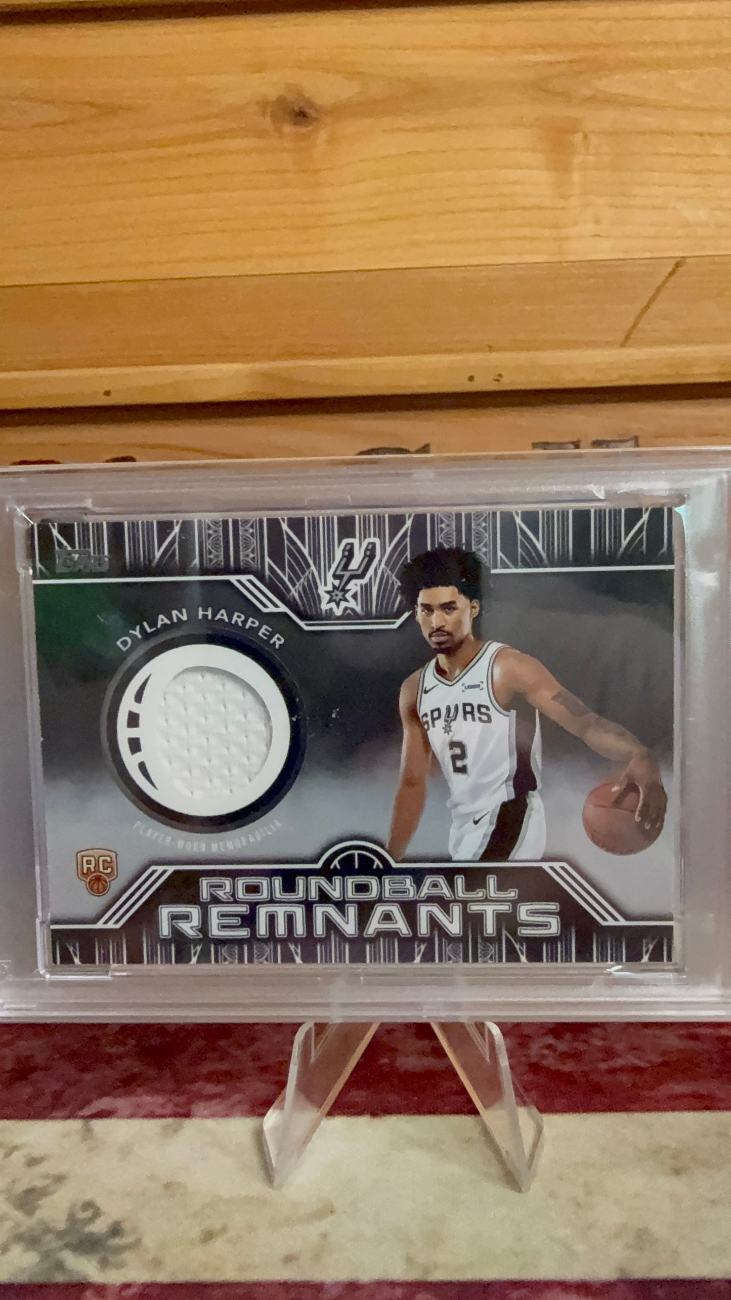 2024-25 Topps Chrome Dylan Harper ROOKIE ROUNDBALL REMNANTS Relic #RRR-DH PSA 8