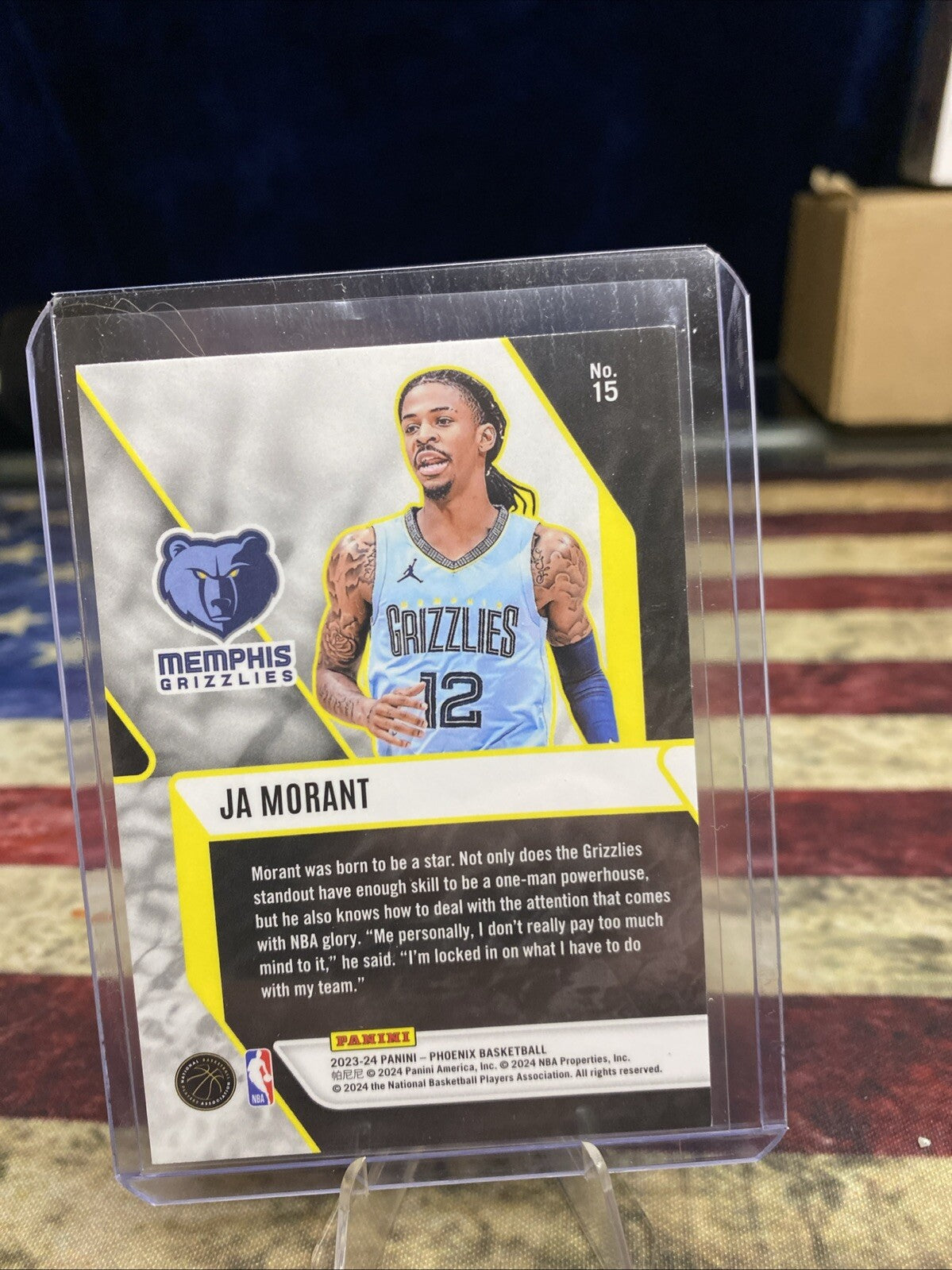 Ja Morant - 2023-24 Panini Phoenix - Fade to Black #15