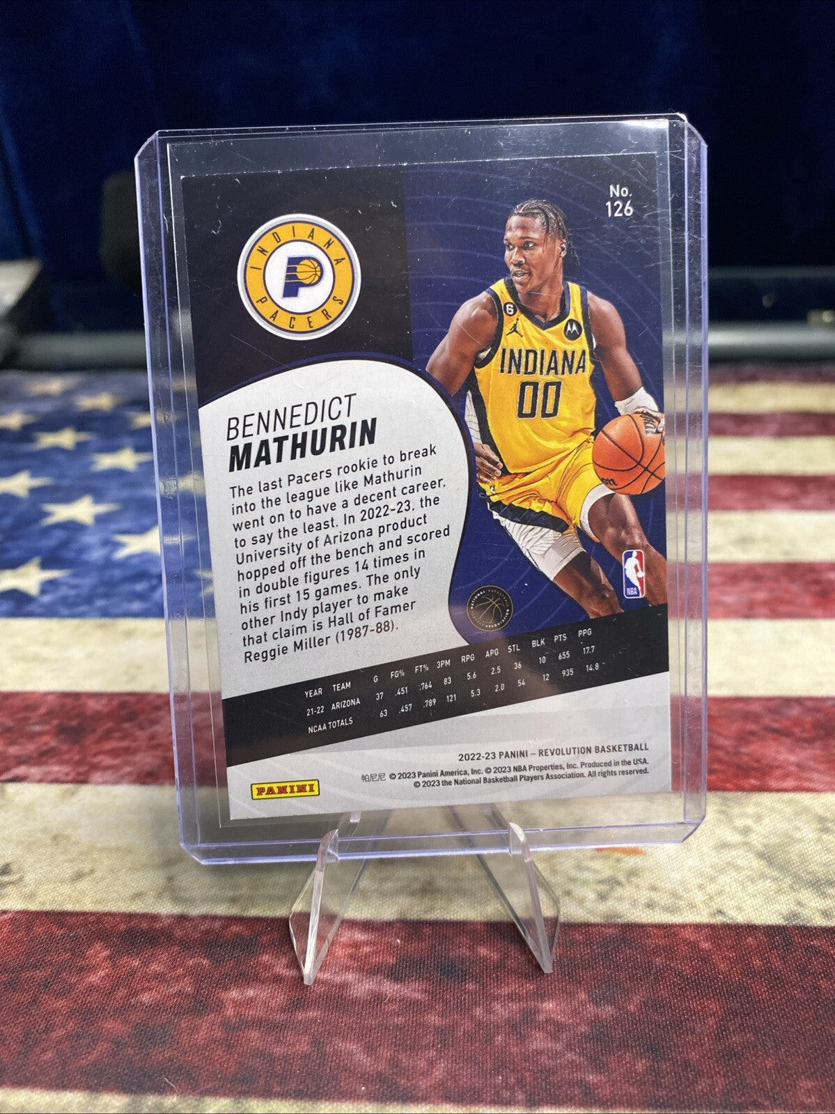 2022-23 Panini Revolution #126 Bennedict Mathurin Rookie Indiana Pacers