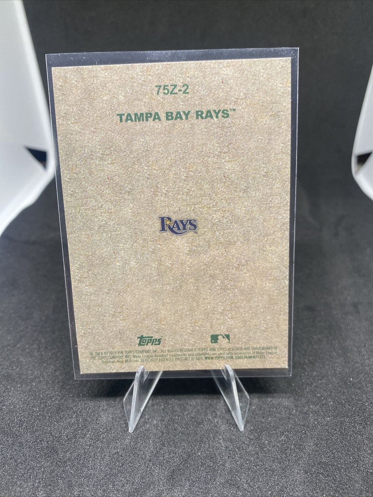 2024 Topps Heritage Baseball 1975 Zoo's Who Stick-On Tampa Bay Rays 75Z-2