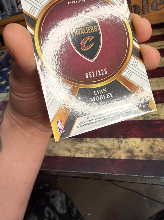 2023-24 Panini Select Evan Mobley X-Factor Memorabilia Autograph /125 Cavaliers