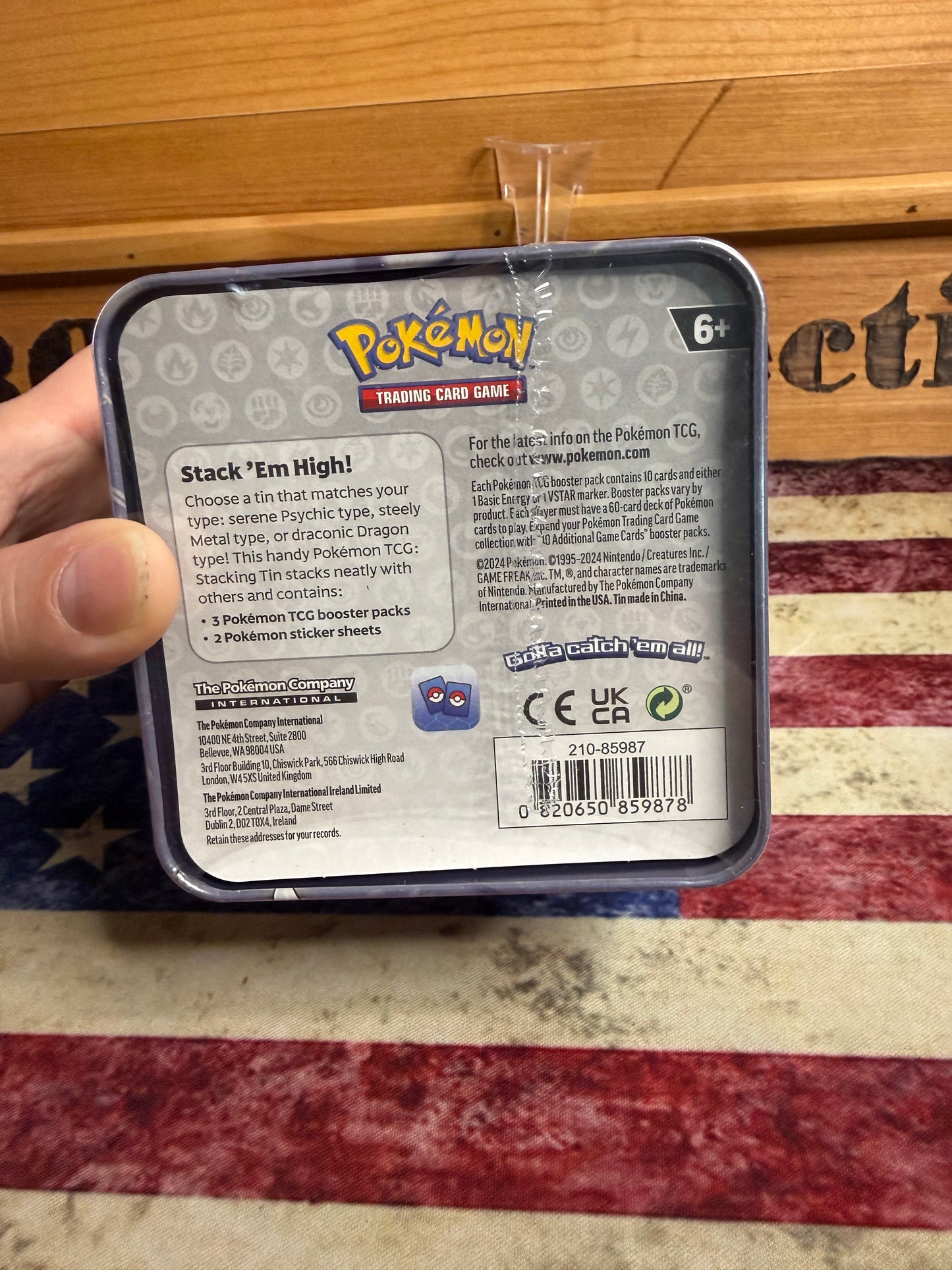 Pokemon Stacking Tin Spring 2024