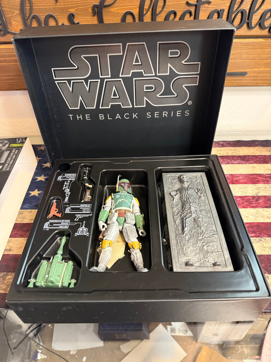 2013 Hasbro Star Wars BOBA FETT AND HAN SOLO IN CARBONITE Black Series - NEW