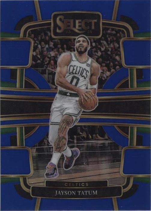 2023-24 Panini Select - Concourse Blue Prizm #45 Jayson Tatum