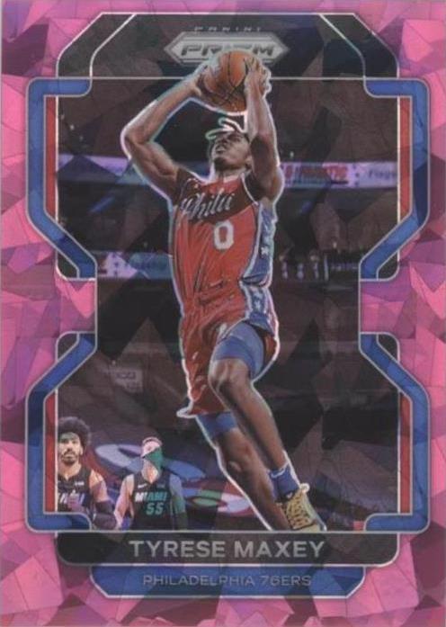 2021-22 Panini Prizm - Pink Ice Prizm #28 Tyrese Maxey SGC 9