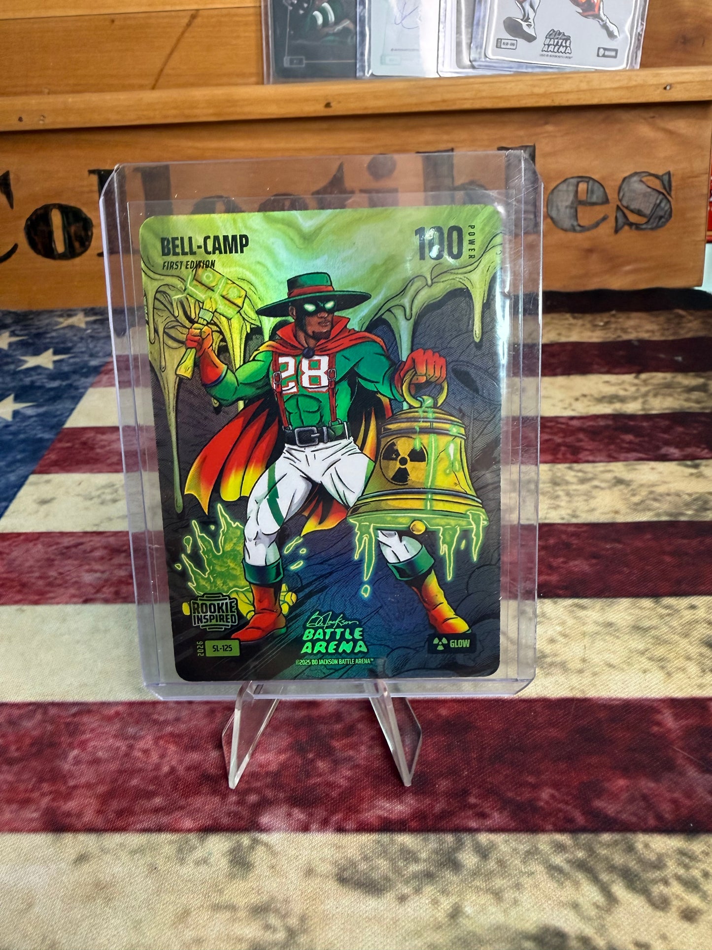 2026 Bo Jackson Battle Arena Kristian Campbell "Bell-Camp" #SL-125 Glow Slime First Edition Rookie