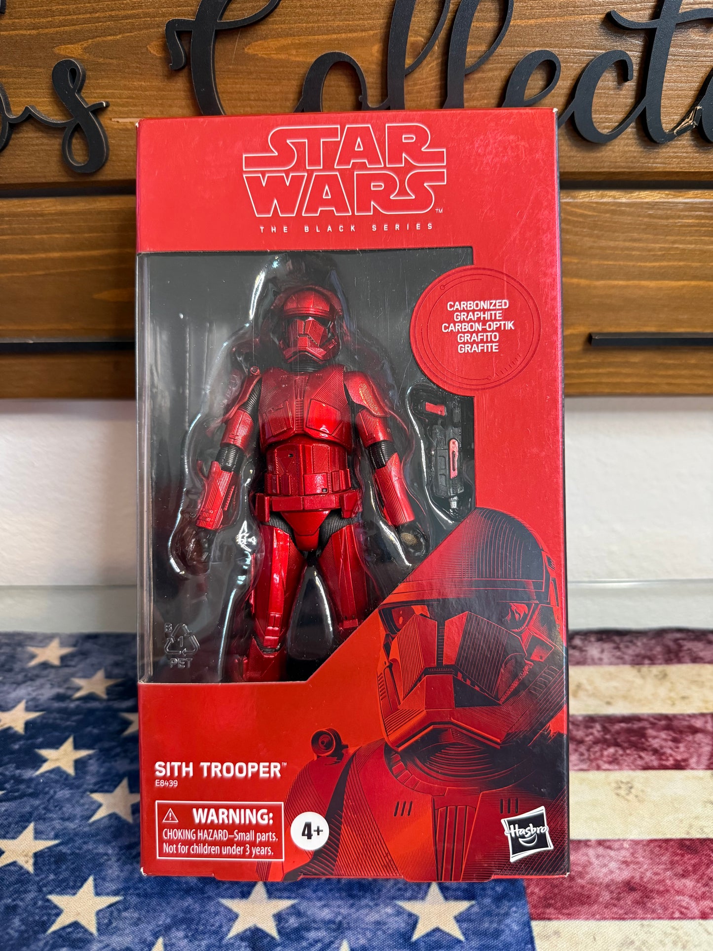 Star Wars The Black Series 6-Inch Carbonized Collection Sith Trooper (#92 red box