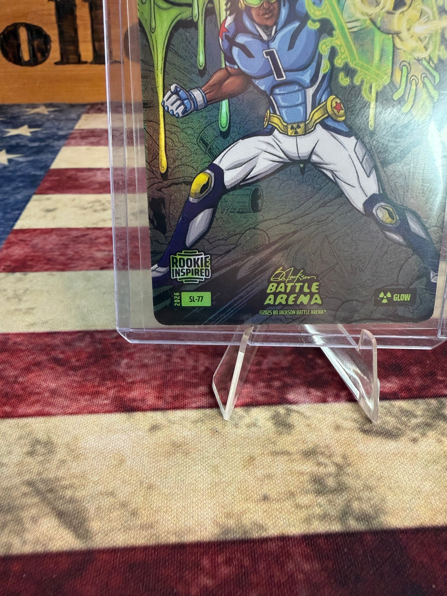 2026 Bo Jackson Battle Arena Cam Ward "Warden" #SL-77 Glow Slime Rookie First Edition