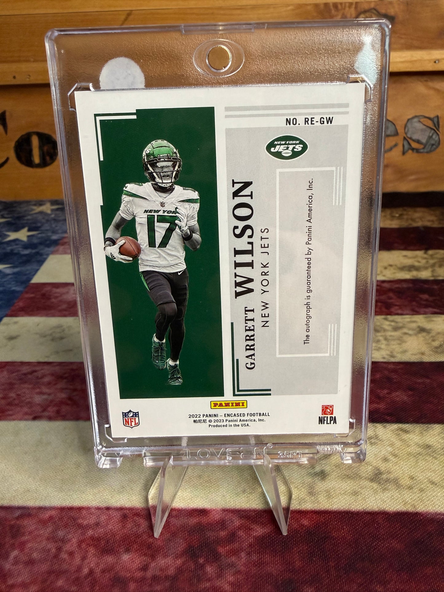 2022 Panini Encased Garrett Wilson Rookie Endorsement Autograph /99 Jets RC