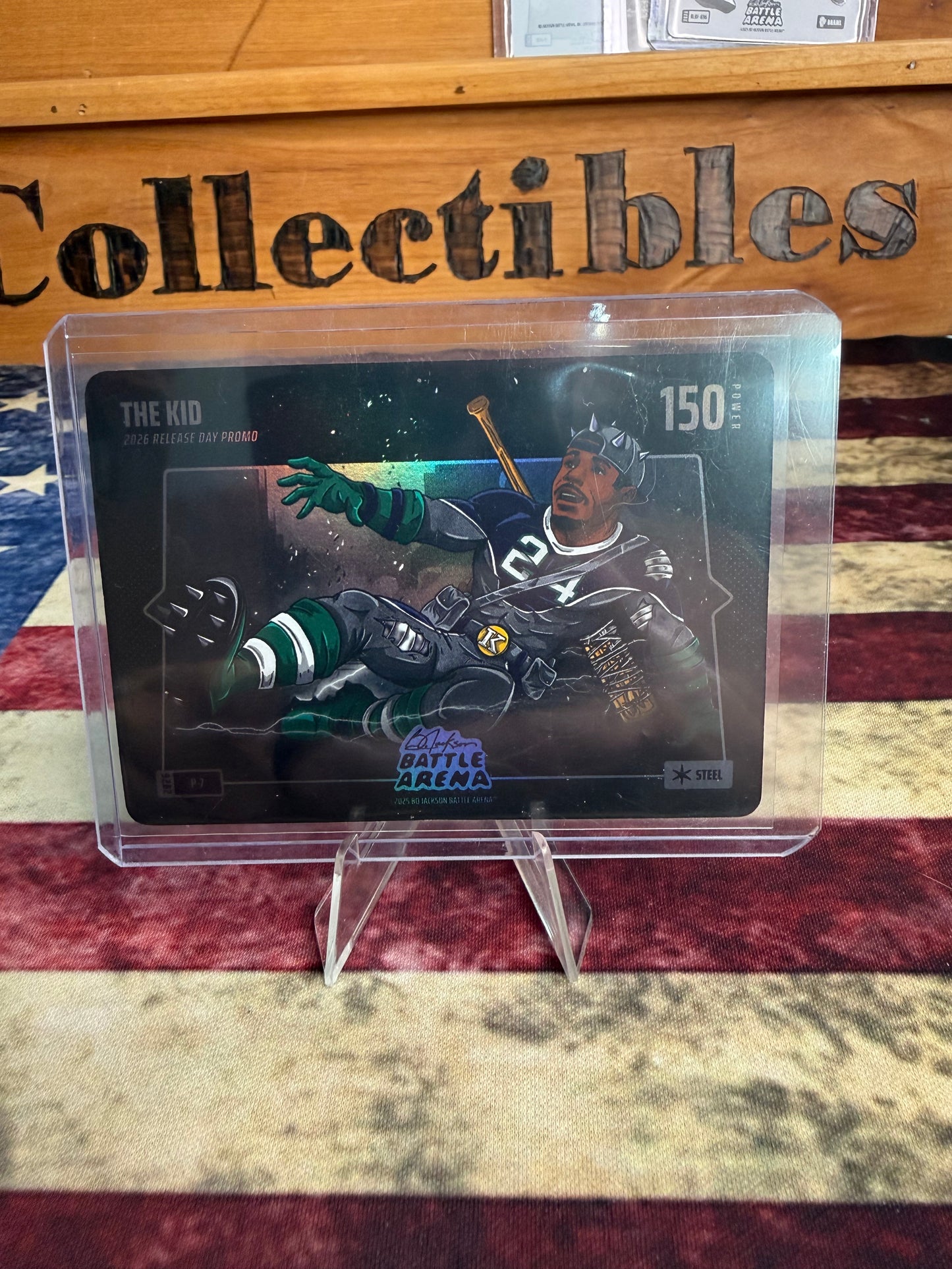 2026 Bo Jackson Battle Arena Ken Griffey Jr. "The Kid" #P-7 Release Day Promo Steel