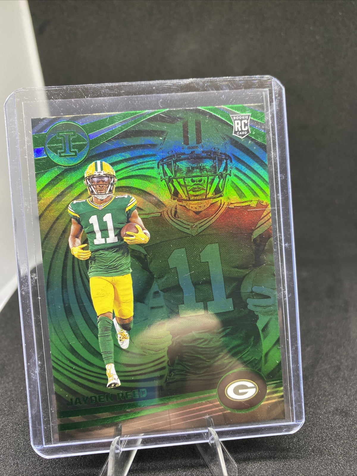 GEM 2023 Panini Illusions RC Jayden Reed Green/Emerald #41 Green Bay Packers