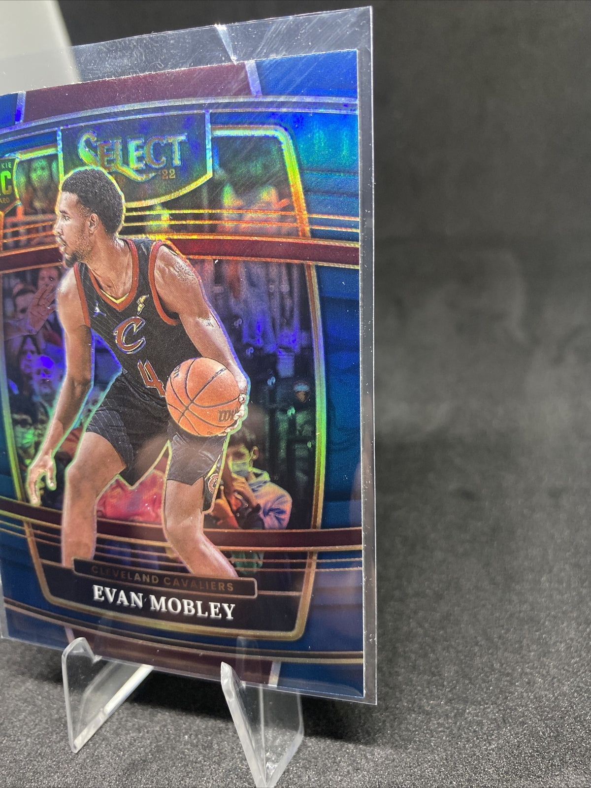 2021-22 Panini Select Evan Mobley Blue Retail Silver Prizm Concourse Rookie #5