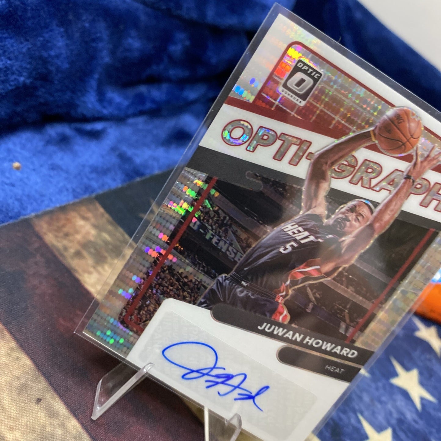 Juwan Howard Autograph 19/20 2021-22 optic #og-jwh Opti-Graph Miami Heat