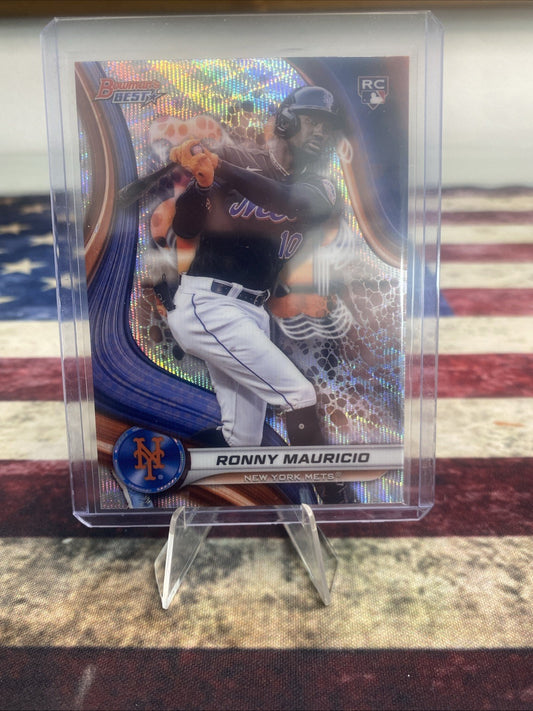 RONNY MAURICIO 2024 Bowman Bowman's Best 41 Wave Refractor RC MS12