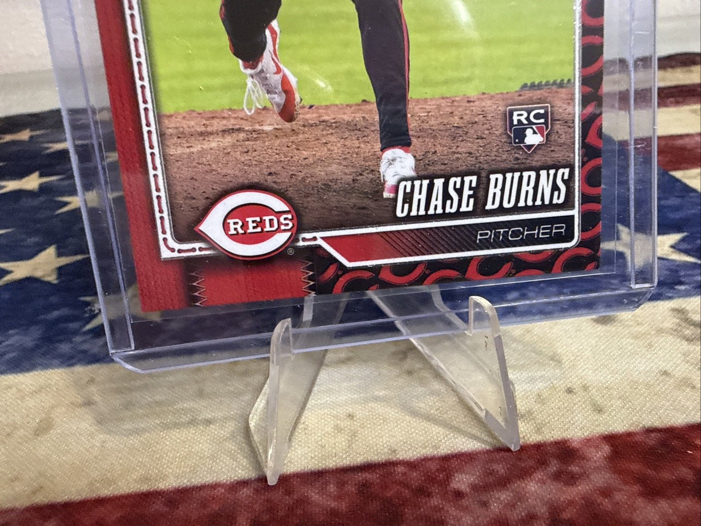 2026 Topps Series 1 Chase Burns Team Logo Variation RC Cincinnati Reds SP