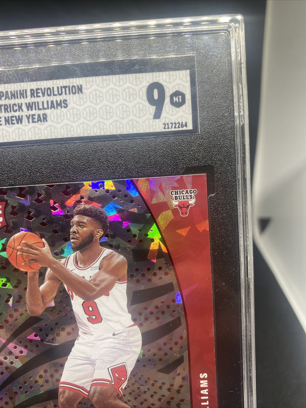 2020-21 Panini Revolution Chinese New Year #143 Patrick Williams RC SGC 9 Bulls