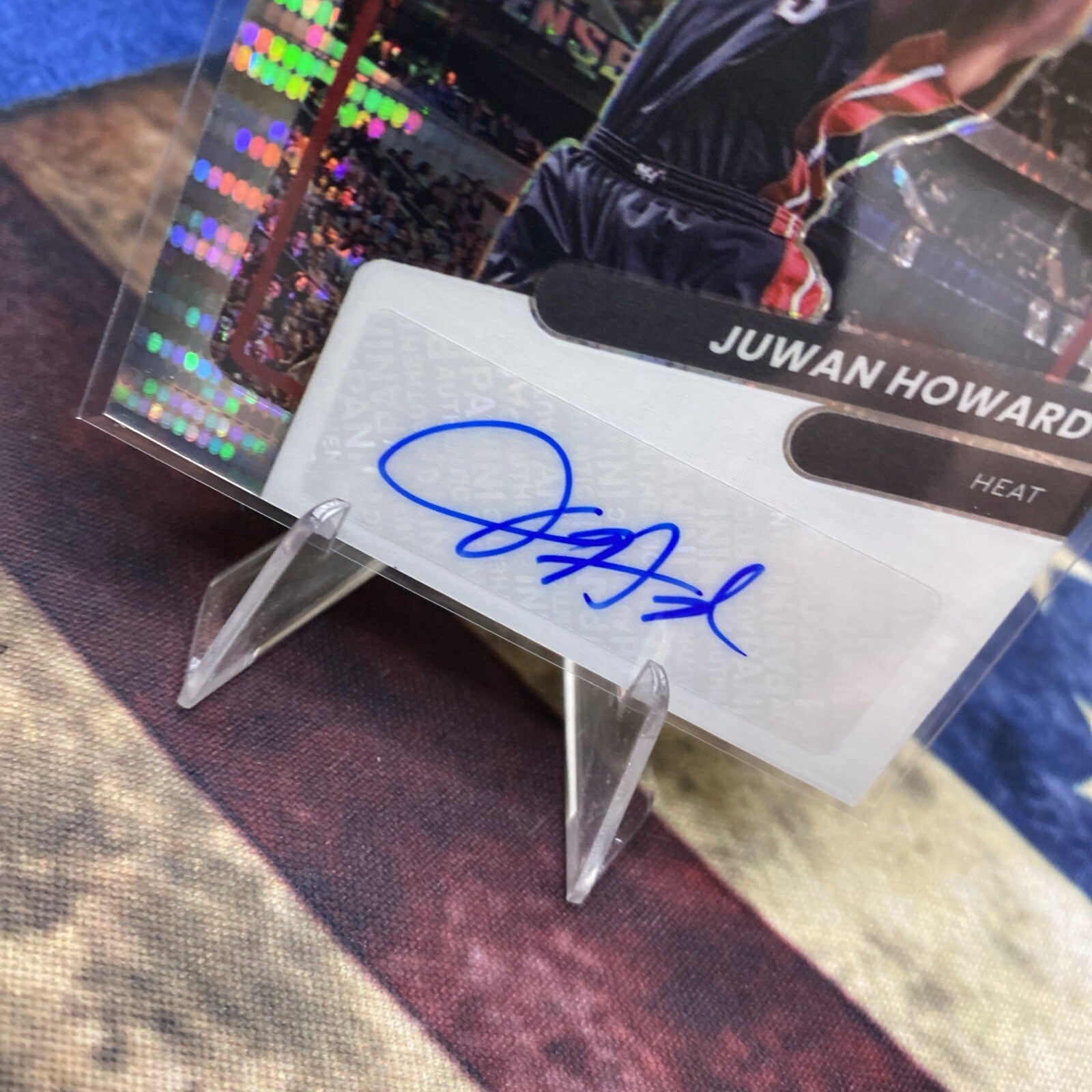 Juwan Howard Autograph 19/20 2021-22 optic #og-jwh Opti-Graph Miami Heat