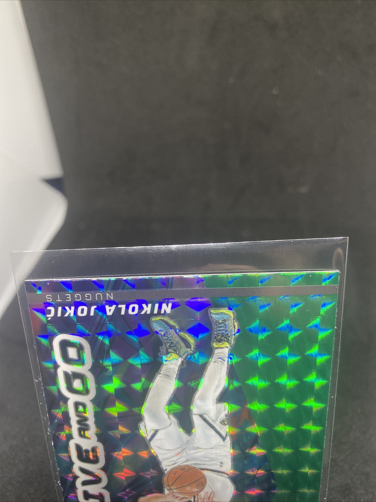 Nikola Jokic 2022-23 Panini Mosaic Give and Go Green Mosaic Prizm Card# 15 SP