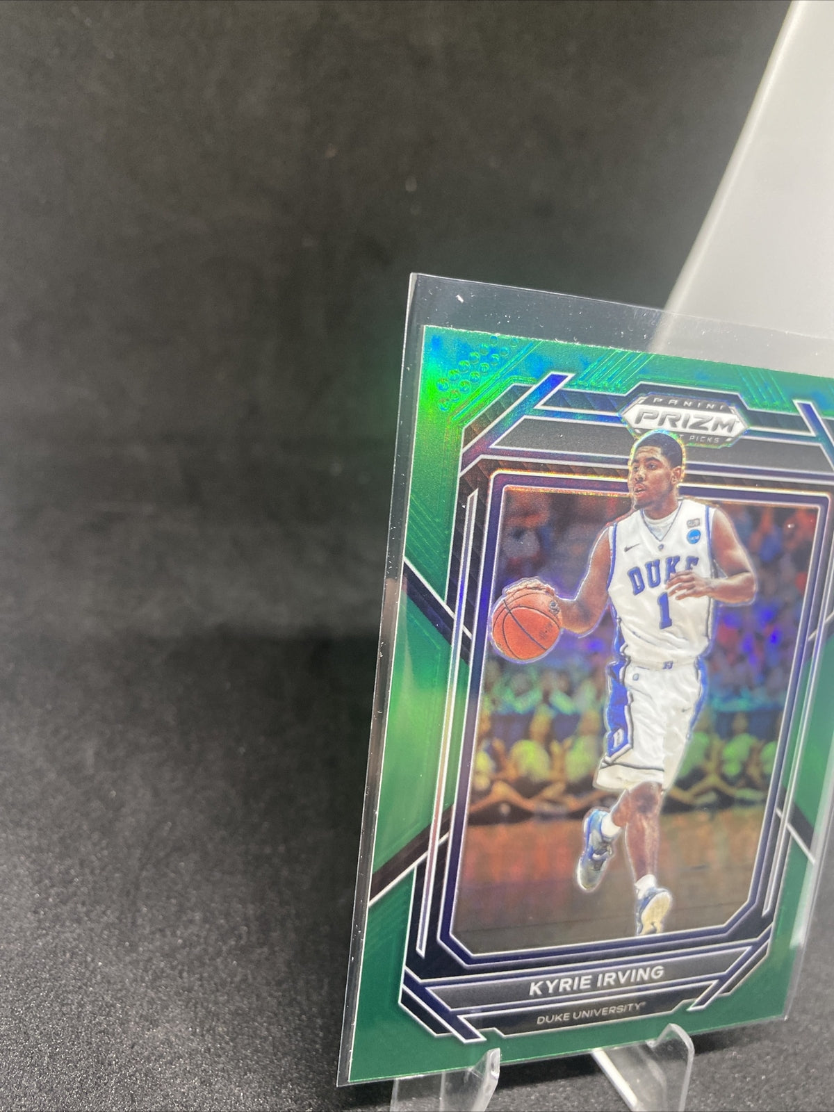 2023-24 Prizm Draft Picks Green Wave Prizm #72 Kyrie Irving Duke U SP