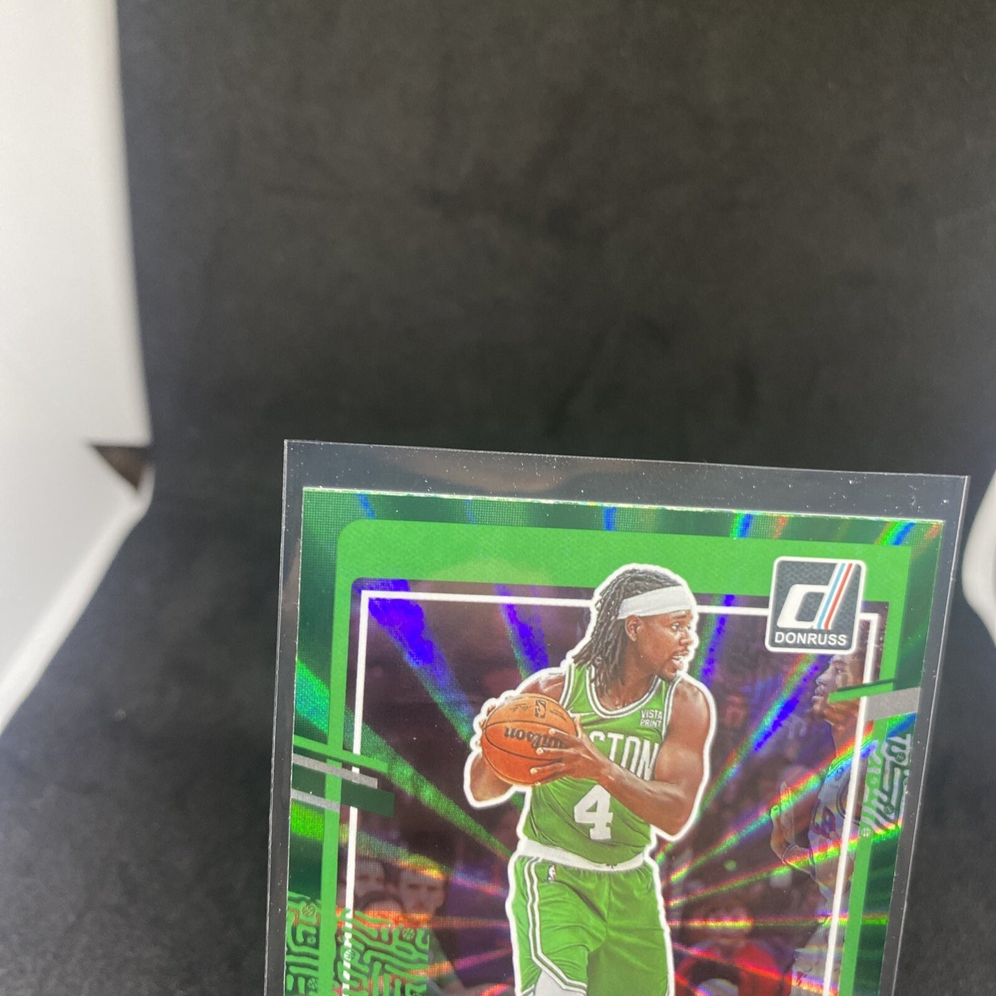 Jrue Holiday GREEN LASER Holo 2023-24 Donruss #142 - TEAM COLOR MATCH Celtics SP