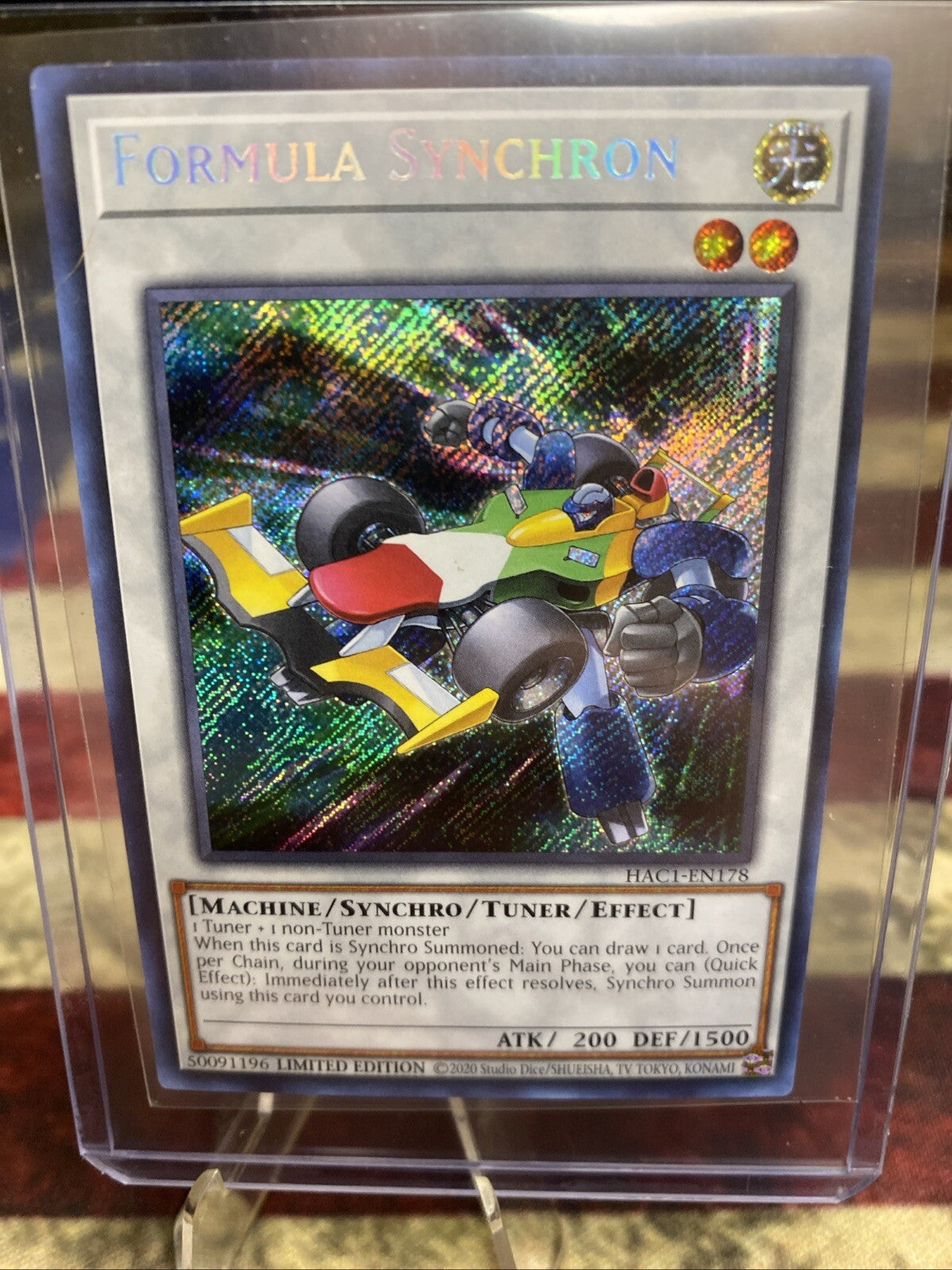 Formula Synchron Yu-Gi-Oh! HAC1-EN178 Secret Rare