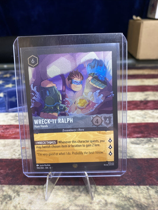 Wreck-It Ralph - Ham Hands 190/204 Azurite Sea Cold Foil NM-M Legendary