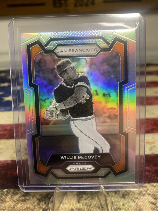 2024 Panini Prizm Silver Holo Prizm #248 Willie McCovey, San Francisco Giants