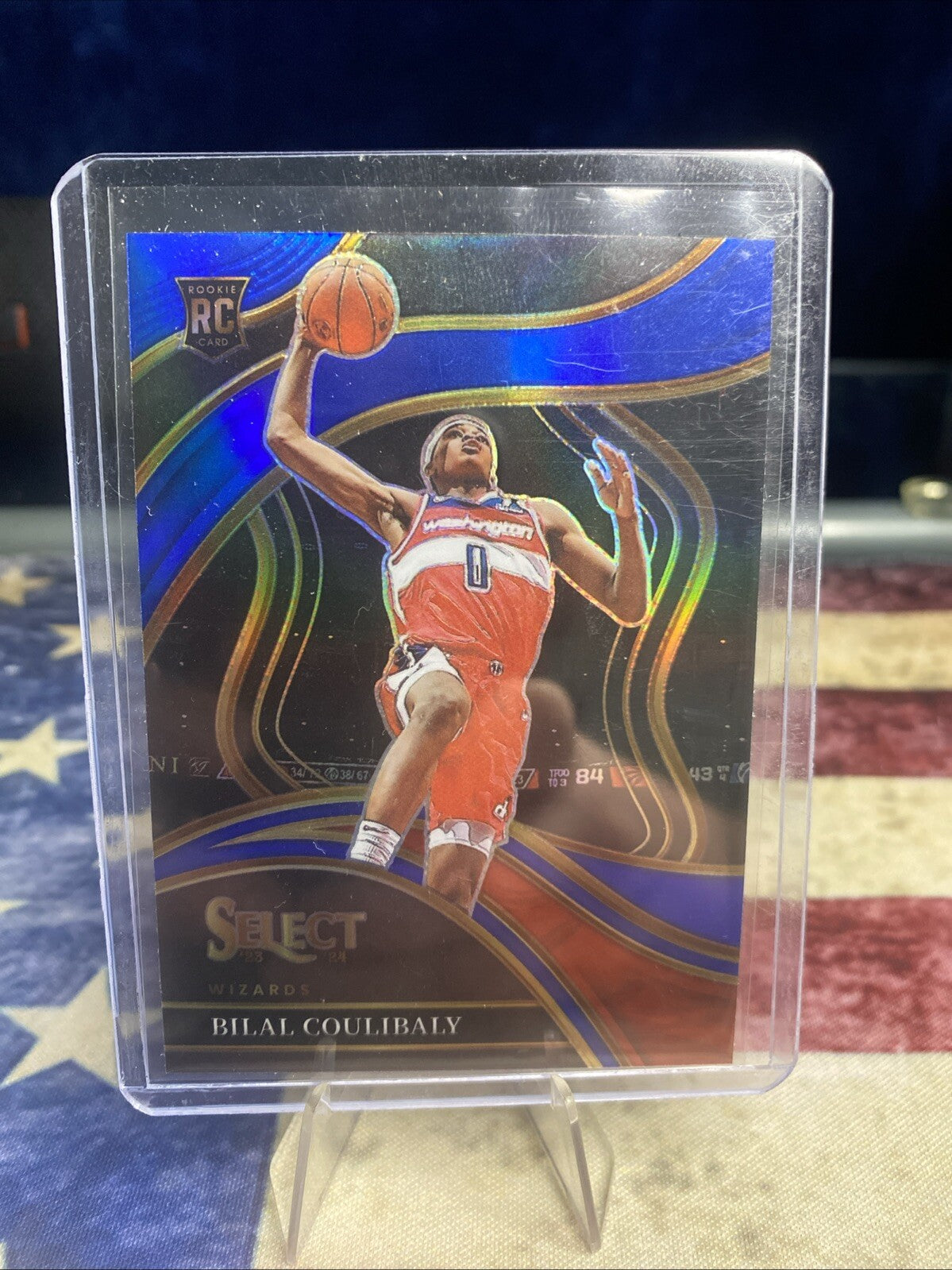 Bilal Coulibaly 2023-24 Panini Select Courtside Blue Prizm RC #268