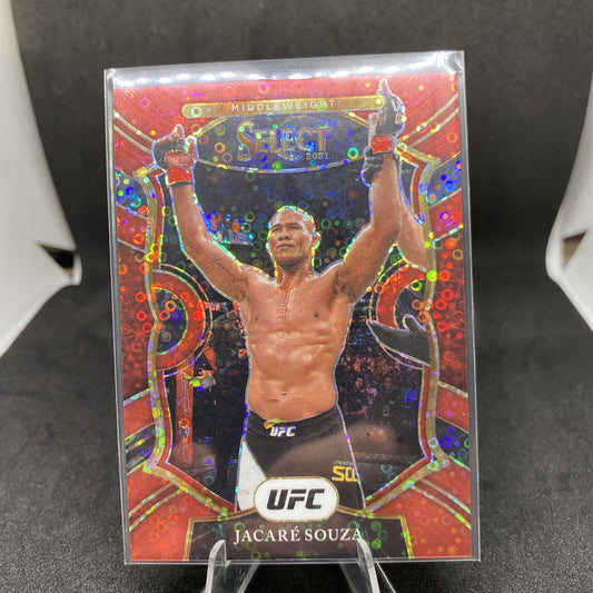 2021 Panini Select UFC - Concourse Red Disco Prizm #74 Ronaldo Souza /199