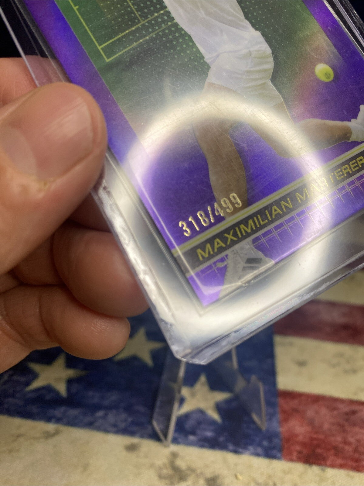 2024 Topps Chrome Purple Refractor /499 Maximilian Marterer #45 Rookie RC