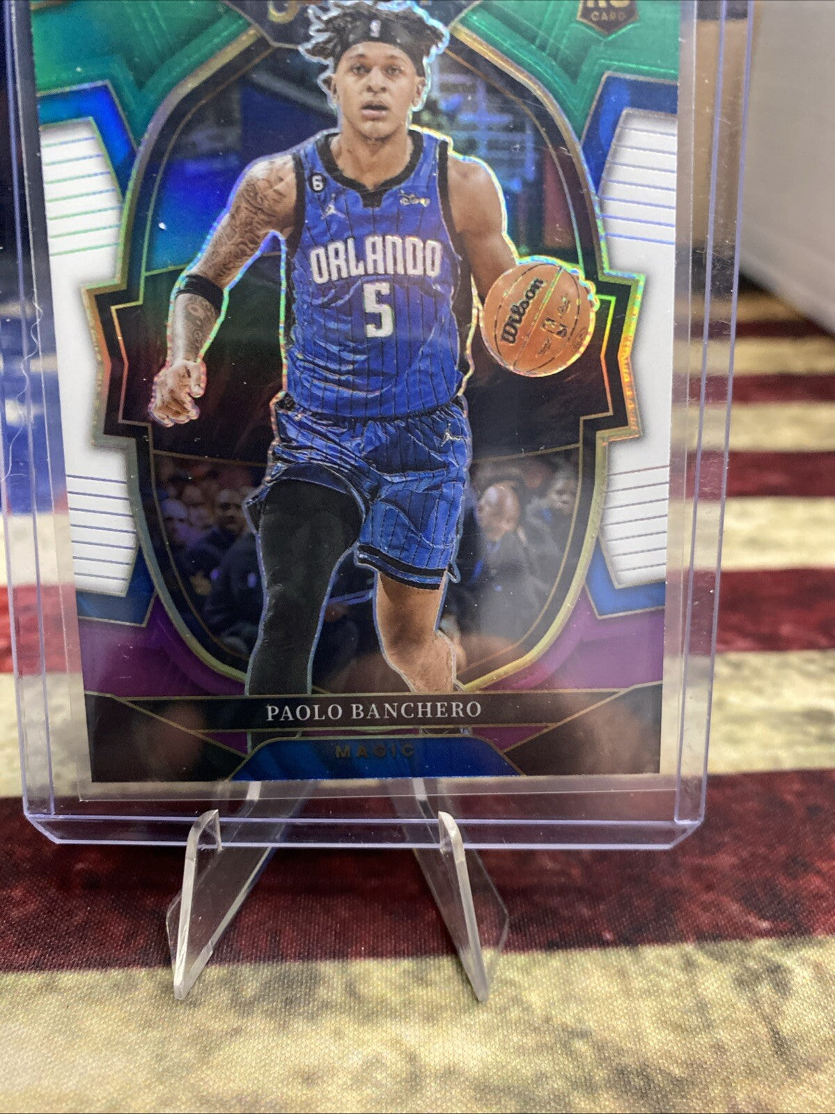 2022 Panini Select Green White Purple Paolo Banchero #72