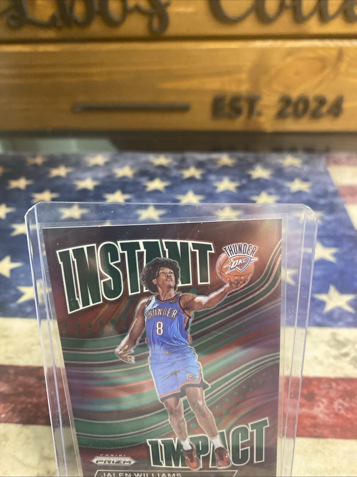 2022-23 Prizm Jalen Williams Rookie Green Prizm Instant Impact RC NBA OKC #11