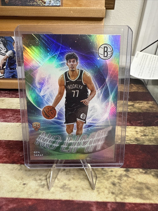 BEN SARAF Rookie No Limit Rainbow Foil 2025-26 Topps Flagship Basketball NL26 