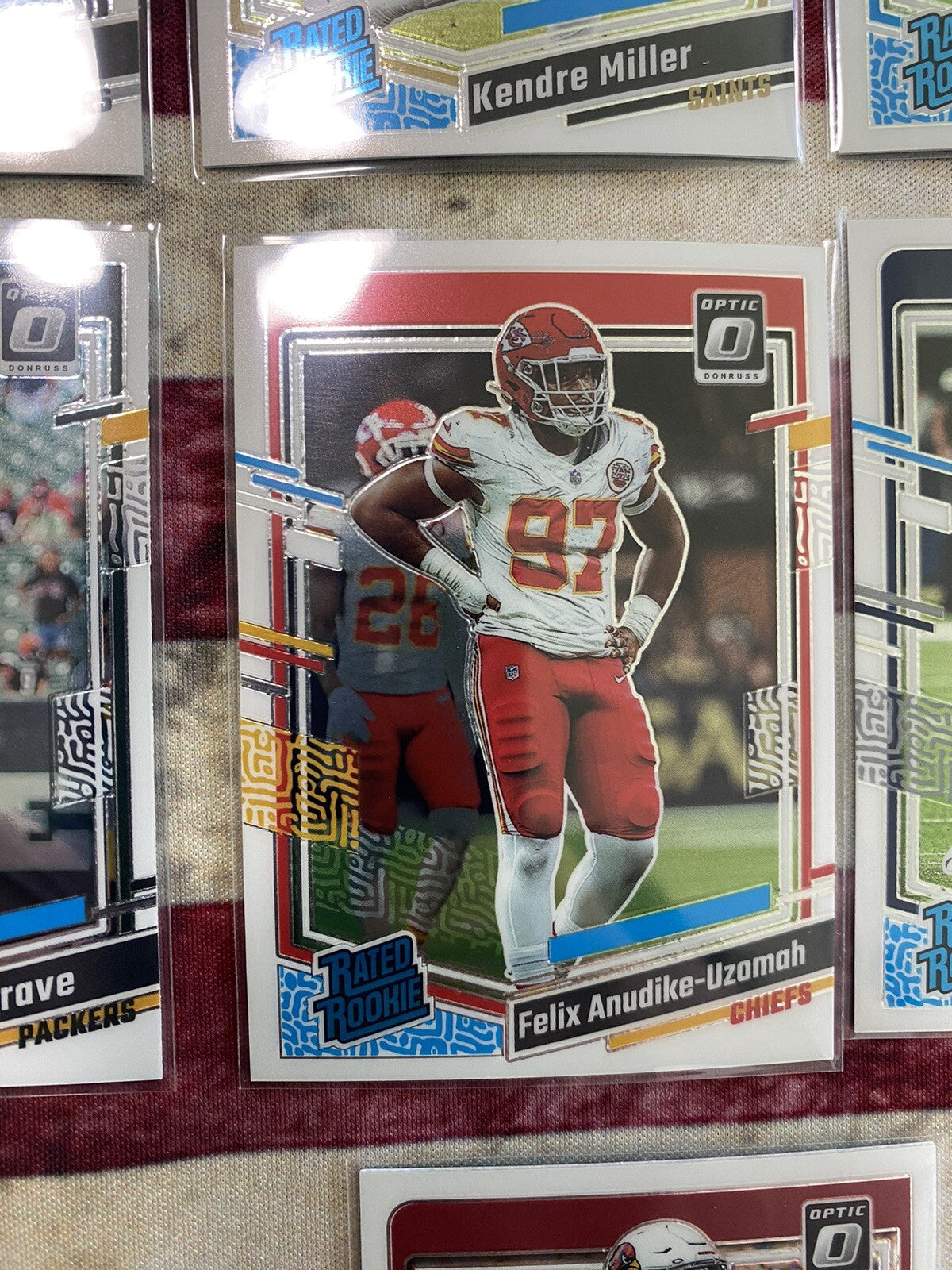 16 X NFL Optic Rated Rookie Cards. Future stars, 