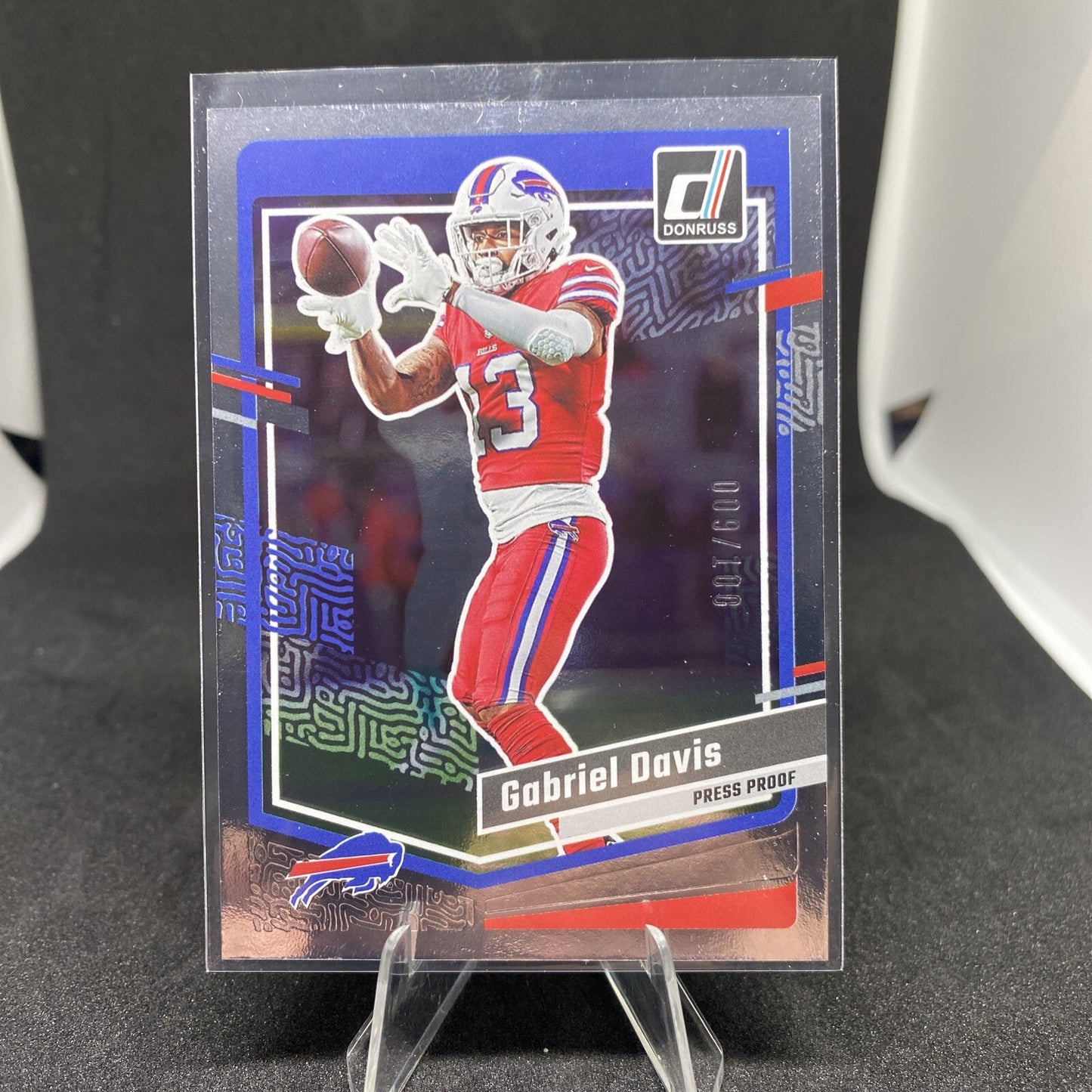 Rare 2023 Panini Donruss - GABRIEL DAVIS #29 - SILVER  9/100 - Buffalo Bills SP