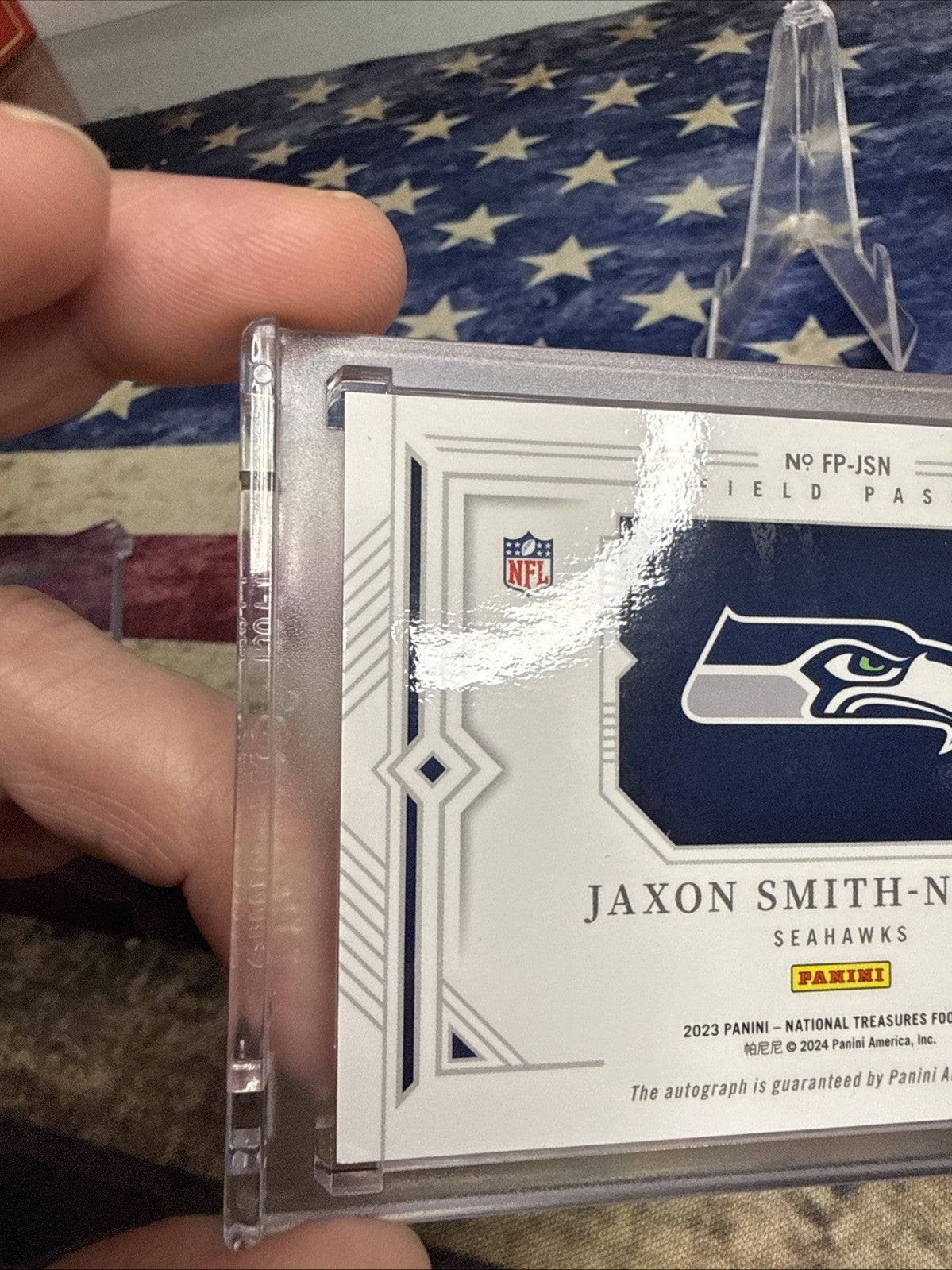 2023 National Treasures JAXON SMITH-NJIGBA ROOKIE Auto /10 RC SSP SUPER BOWL