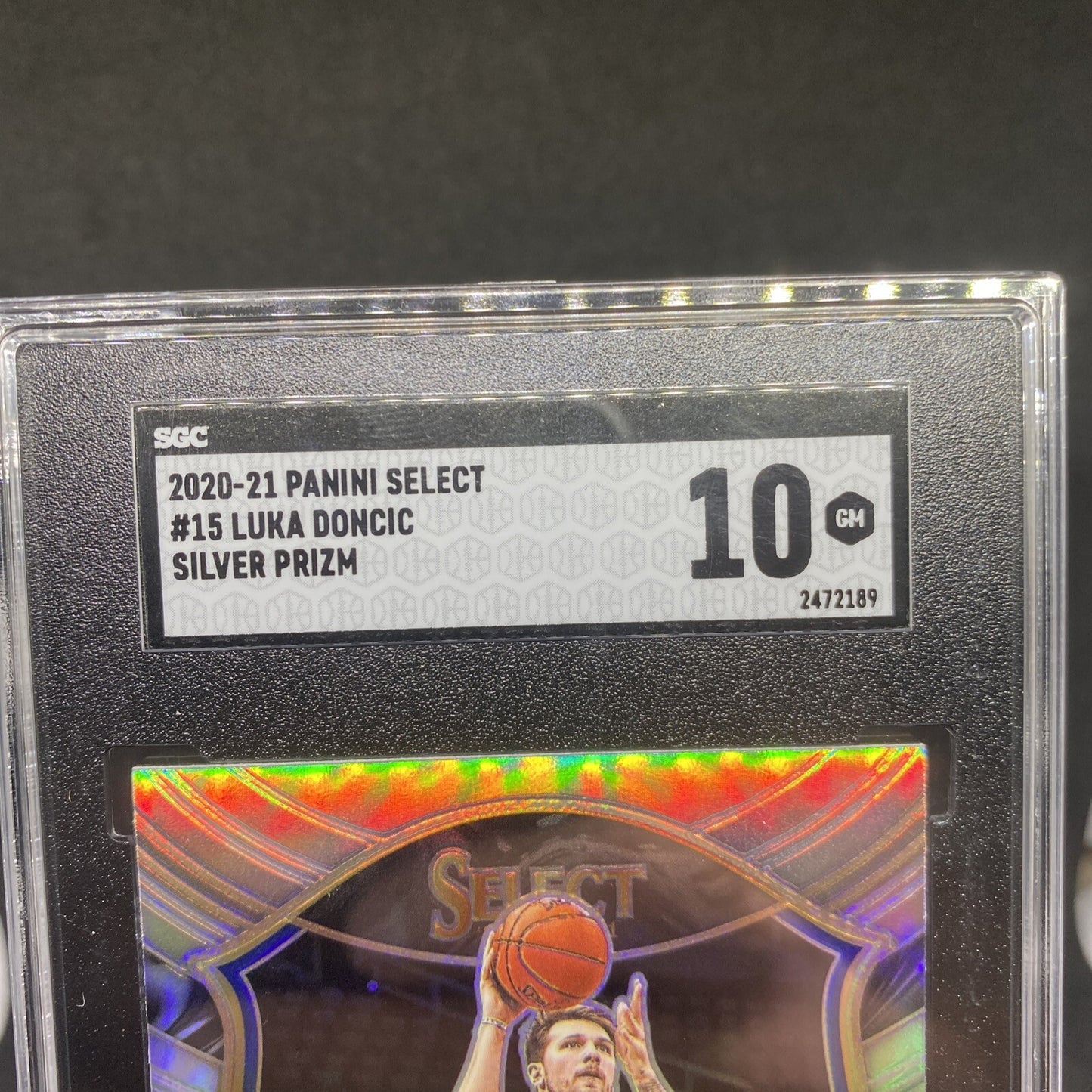 2020-21 Select Silver Prizm Concourse Luka Doncic SGC 10 GEM MT #15 Mavericks