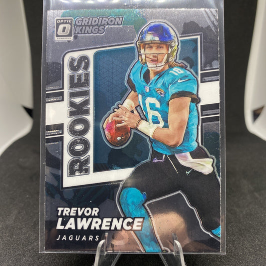 2021 Donruss Optic TREVOR LAWRENCE " Gridiron Kings " Rookie RC #RGK-1 JAGUARS