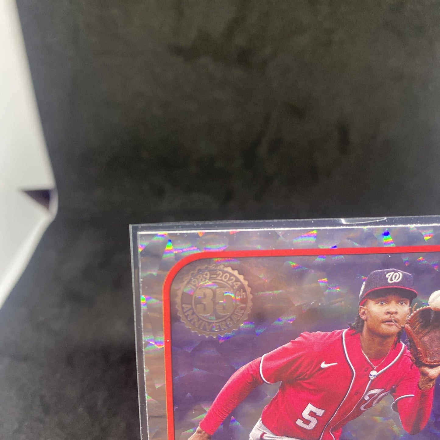 CJ Abrams 2024 Topps Series 2 1989 Silver Crackle Foil Card #89B2-44