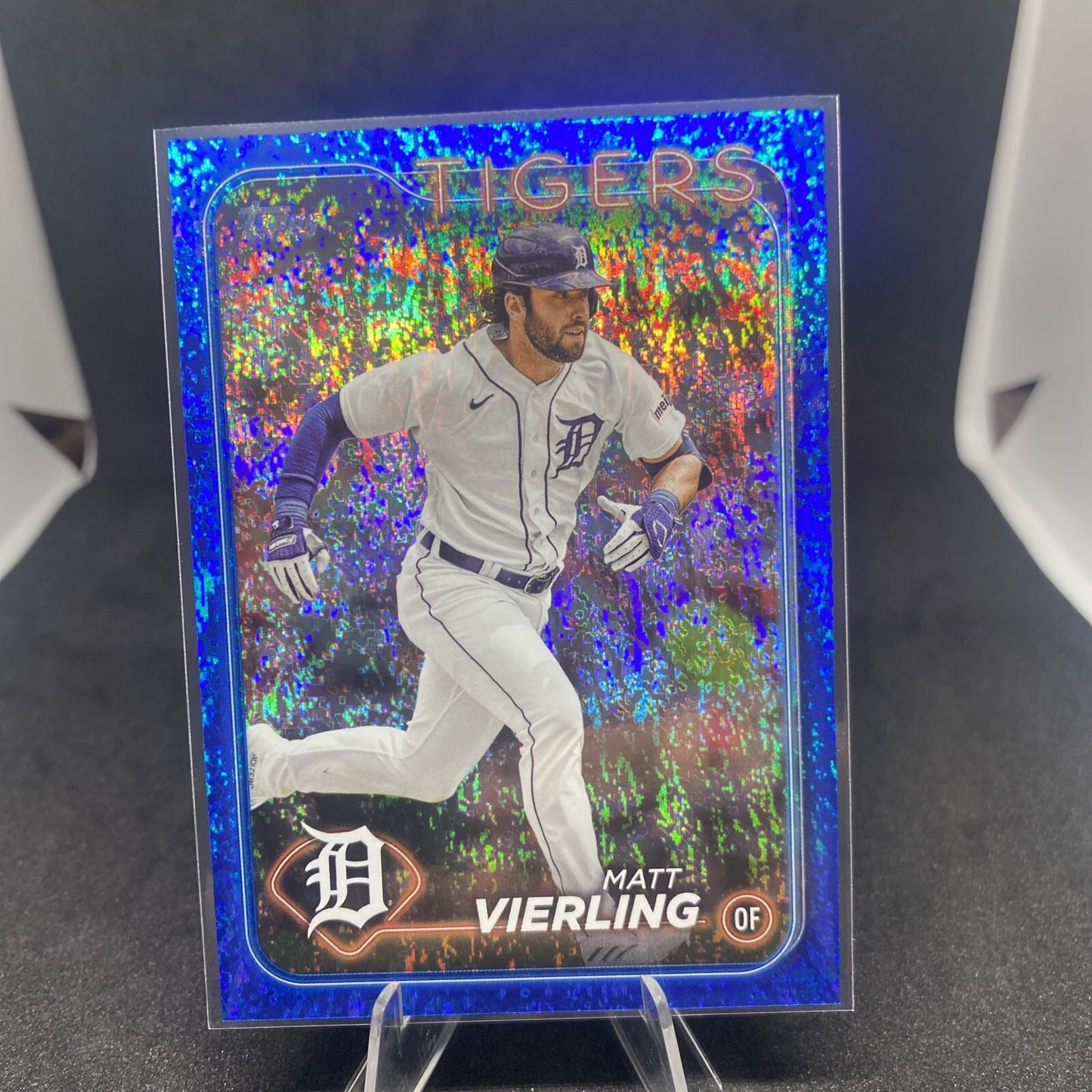 2024 Topps Blue Foil #375 Matt Vierling /999 - Detroit Tigers SP