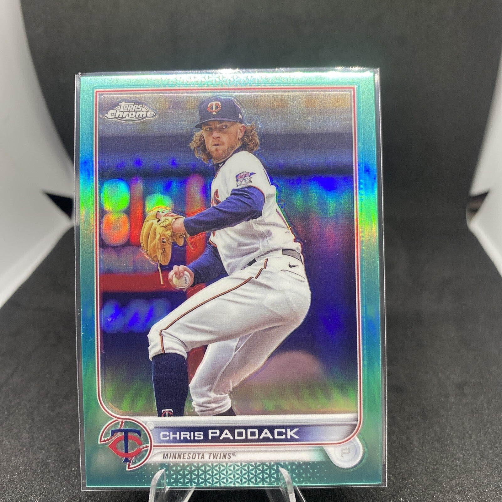 2022 Topps Chrome Update Chris Paddack  Aqua Refractor #'d /250 USC130 Twins