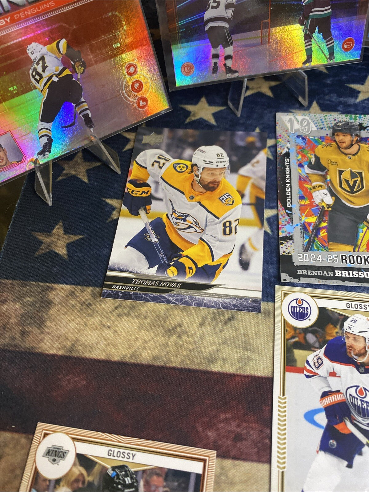 16 NHL Card Lot 2024-25 Upper Deck Series 1 Speckle, Dazzlers, Canadiens, Rookie