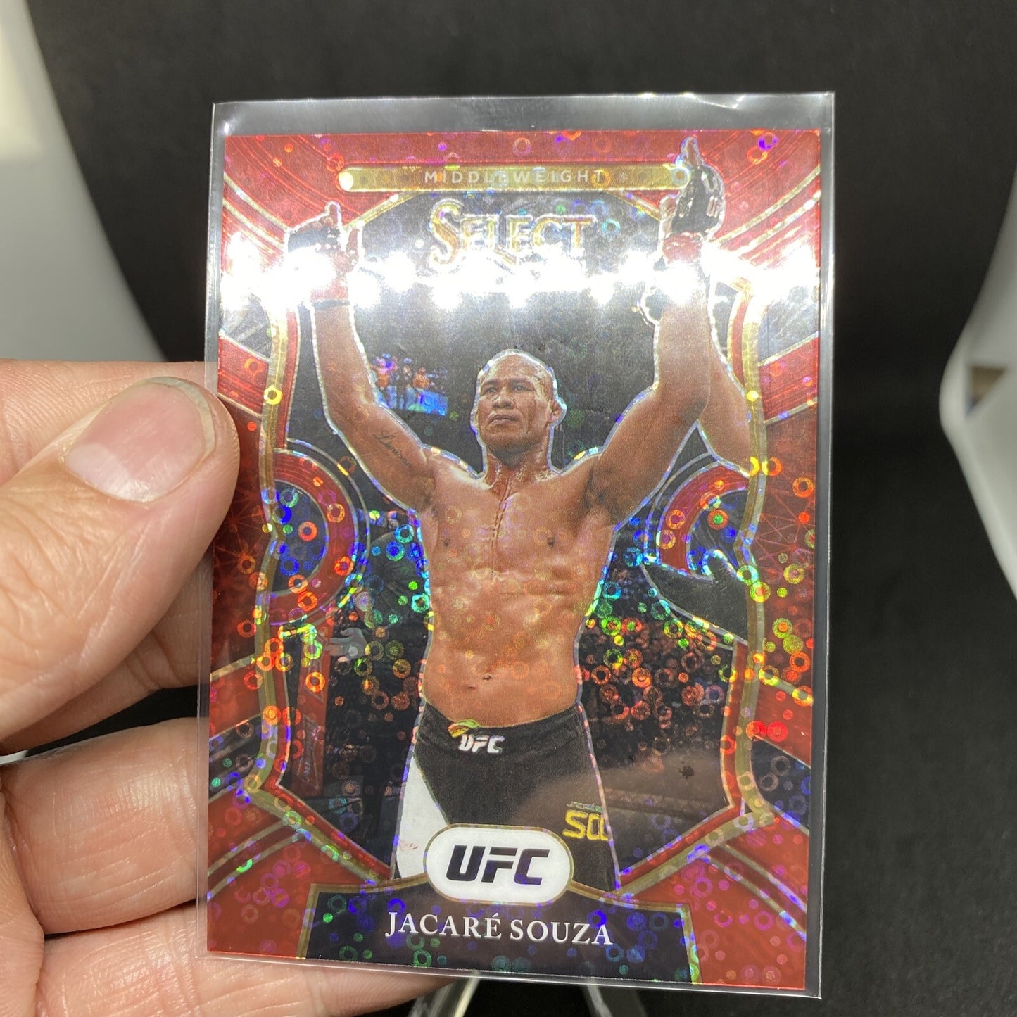 2021 Panini Select UFC - Concourse Red Disco Prizm #74 Ronaldo Souza /199