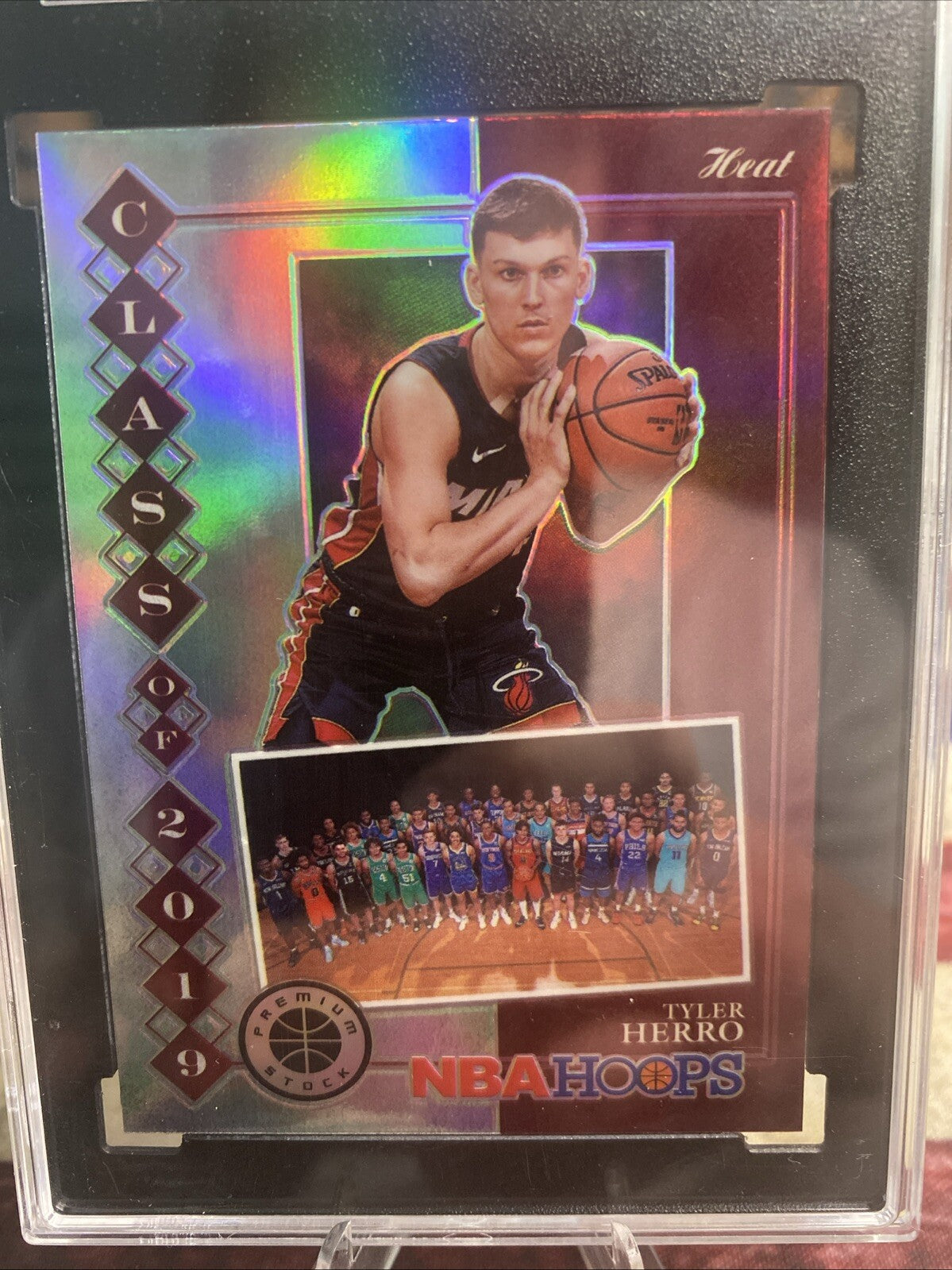 2019-20 Panini NBA Hoops Premium Stock - Class of 2019 Holo #12 Tyler Herro (RC)