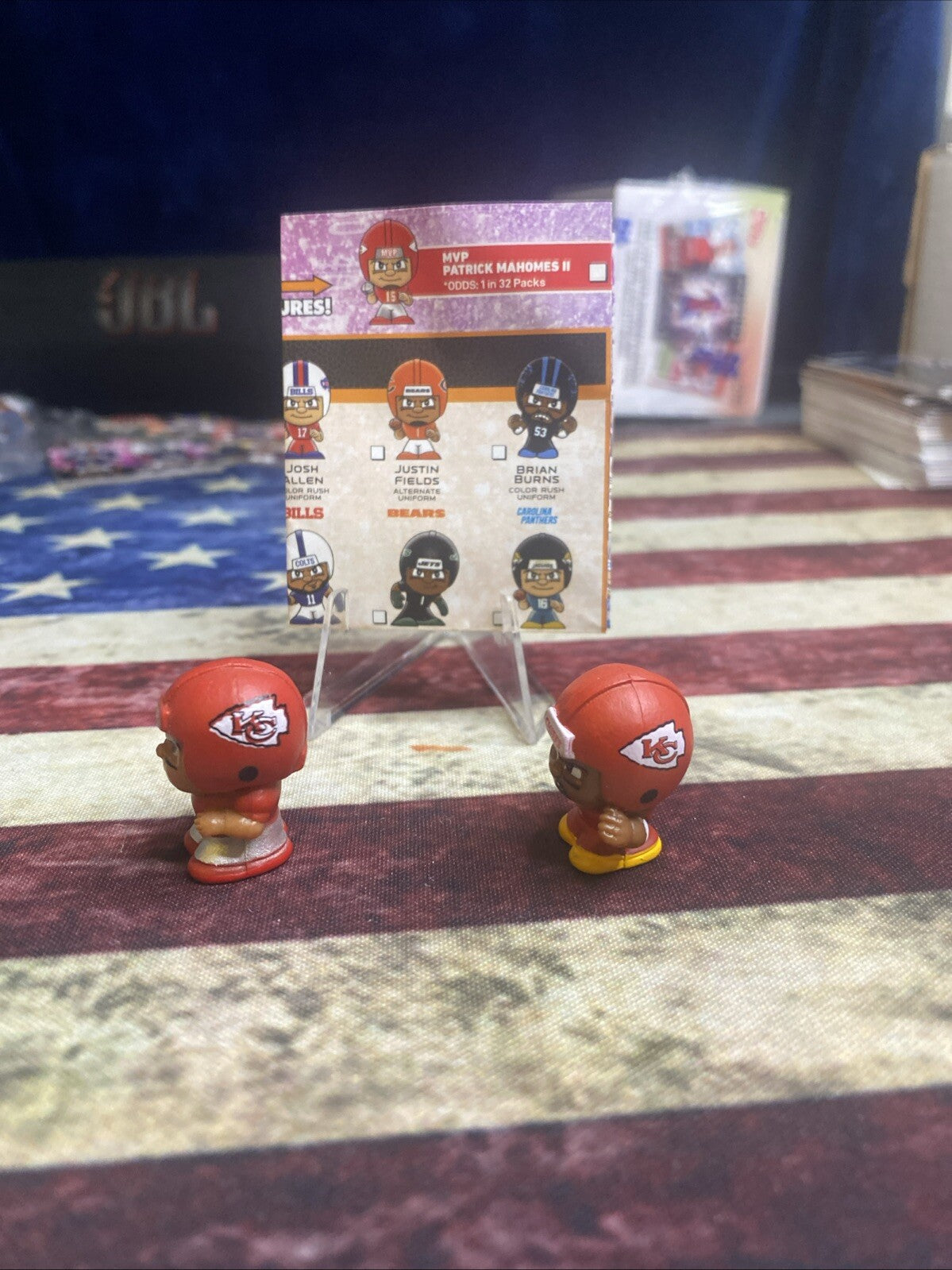 2024 Teenymates NFL Rare Patrick Mahomes 1/32 packs & Chris Jones Chiefs