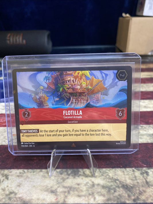 FOIL Lorcana Azurite Sea - Flotilla - Coconut Armada | 135/204 | NM | Rare FOIL