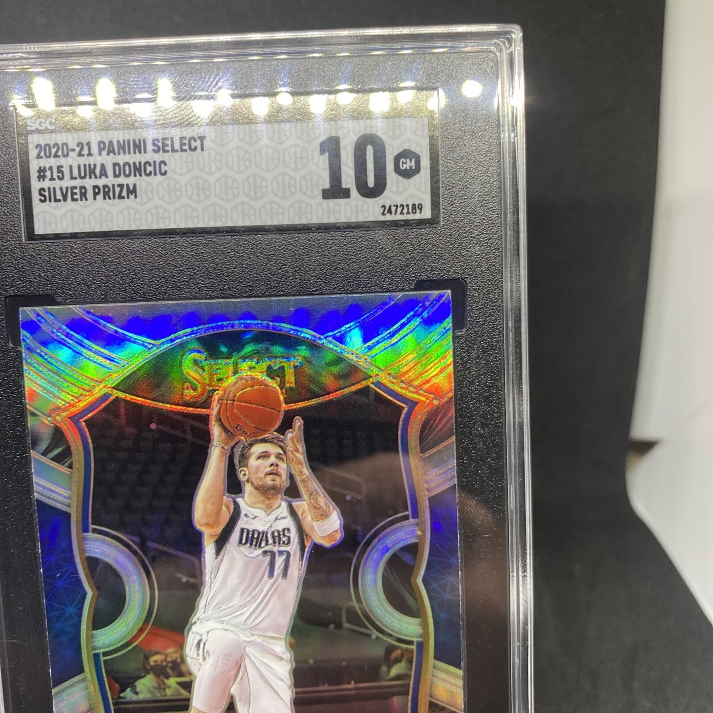 2020-21 Select Silver Prizm Concourse Luka Doncic SGC 10 GEM MT #15 Mavericks