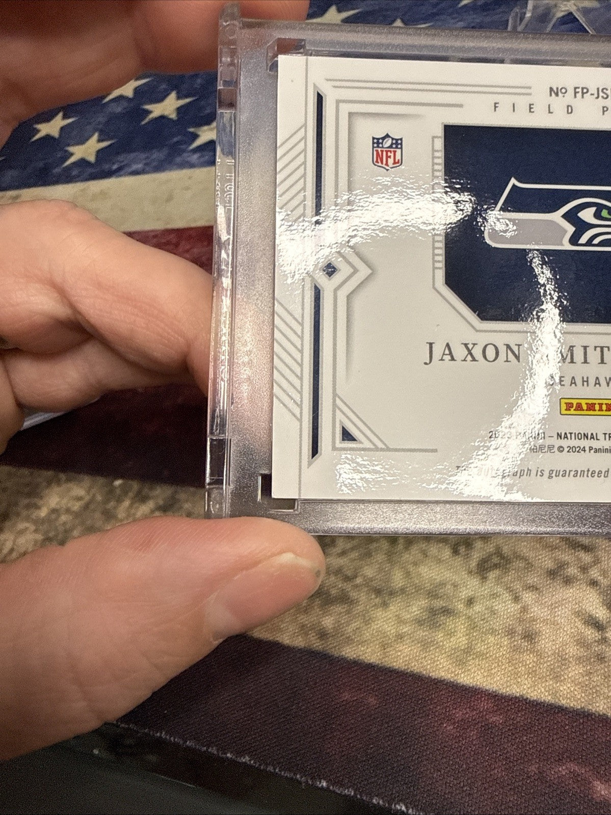 2023 National Treasures JAXON SMITH-NJIGBA ROOKIE Auto /10 RC SSP SUPER BOWL