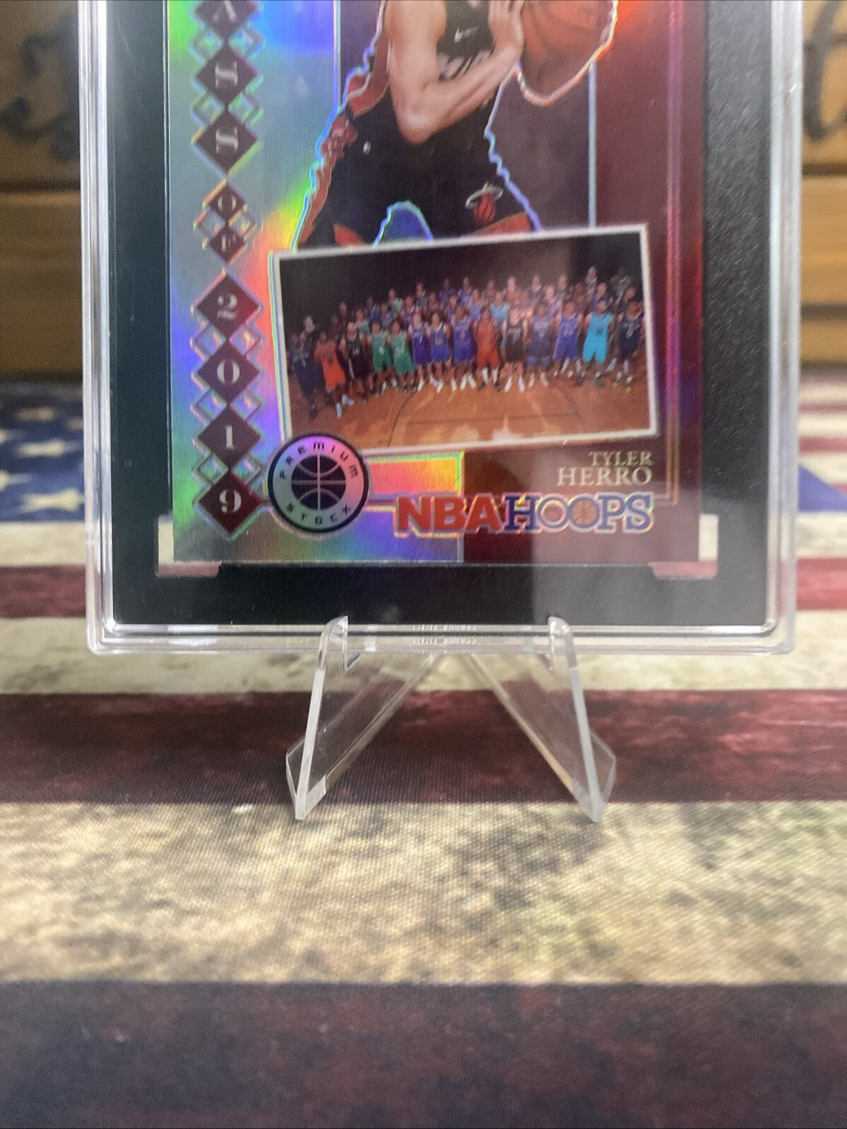 2019-20 Panini NBA Hoops Premium Stock - Class of 2019 Holo #12 Tyler Herro (RC)
