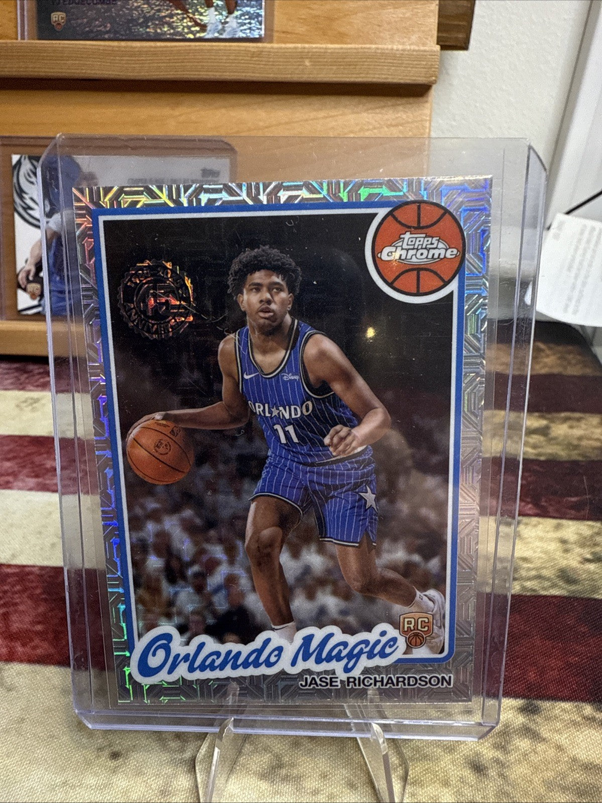 2025-26 Topps Chrome NBA Jase Richardson MOJO REFRACTOR RC Rookie #TC-JR (CL7)
